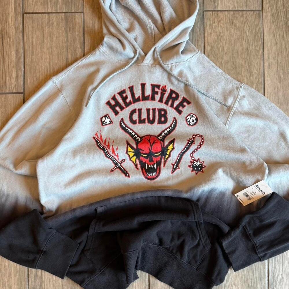 Netflix Stranger Things Hell Fire Club Pullover Hoodie - Size M